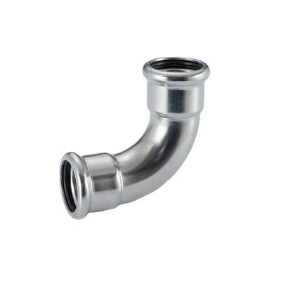 Good price Plumbing Materials Stainless Steel Press Pipe Fittings M Profile 90 Degrees Elbow online