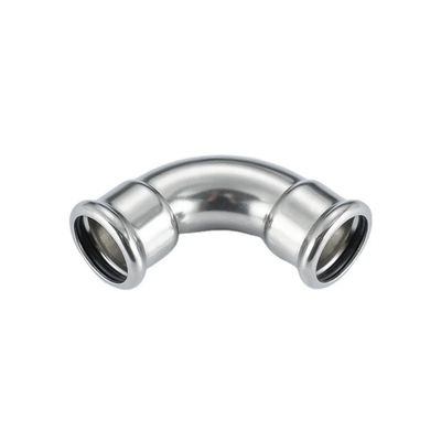 Good price 316L 304L 304 M Profile Stainless Steel Press Pipe Fittings 45 Degree Elbow DVGW W534 online